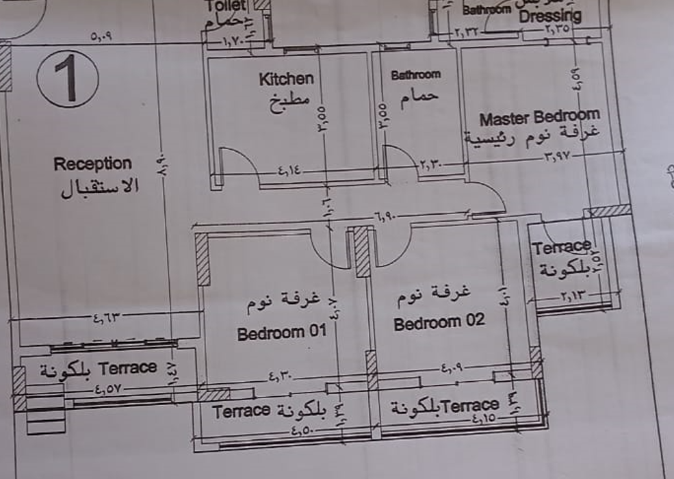 Floor plan for apartment at The City Valley