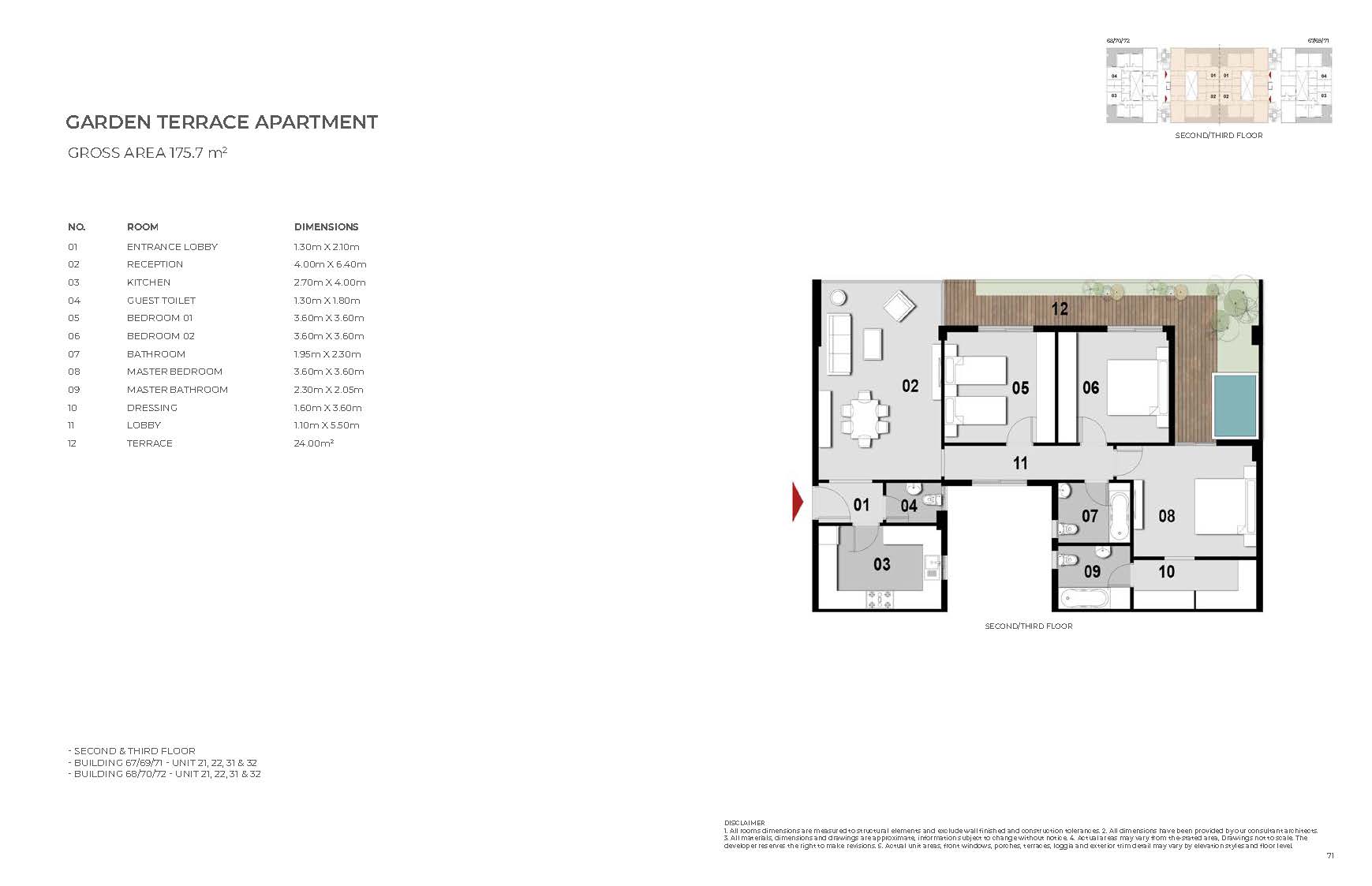Floor plan for apartment at Il Bosco New Capital