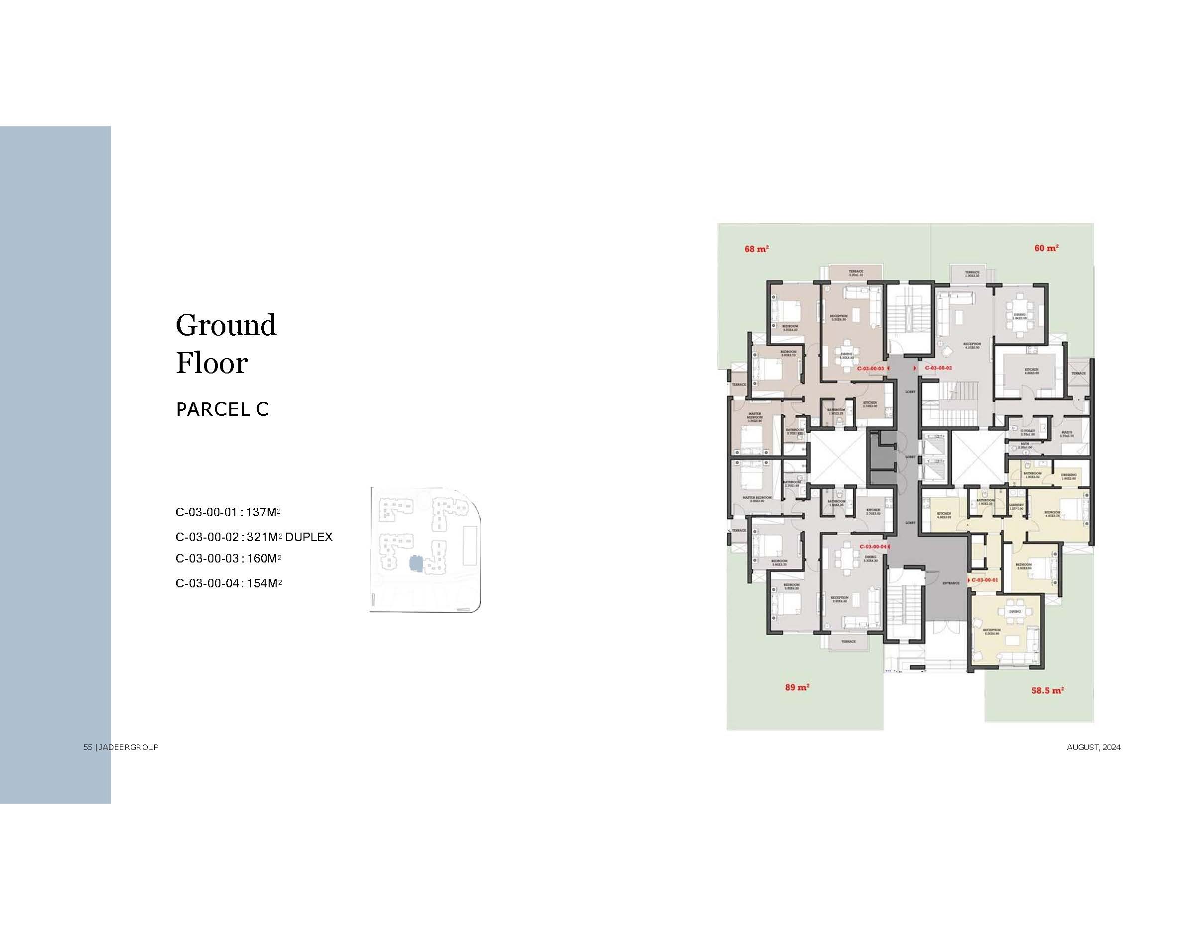 Floor plan for duplex at Garnet