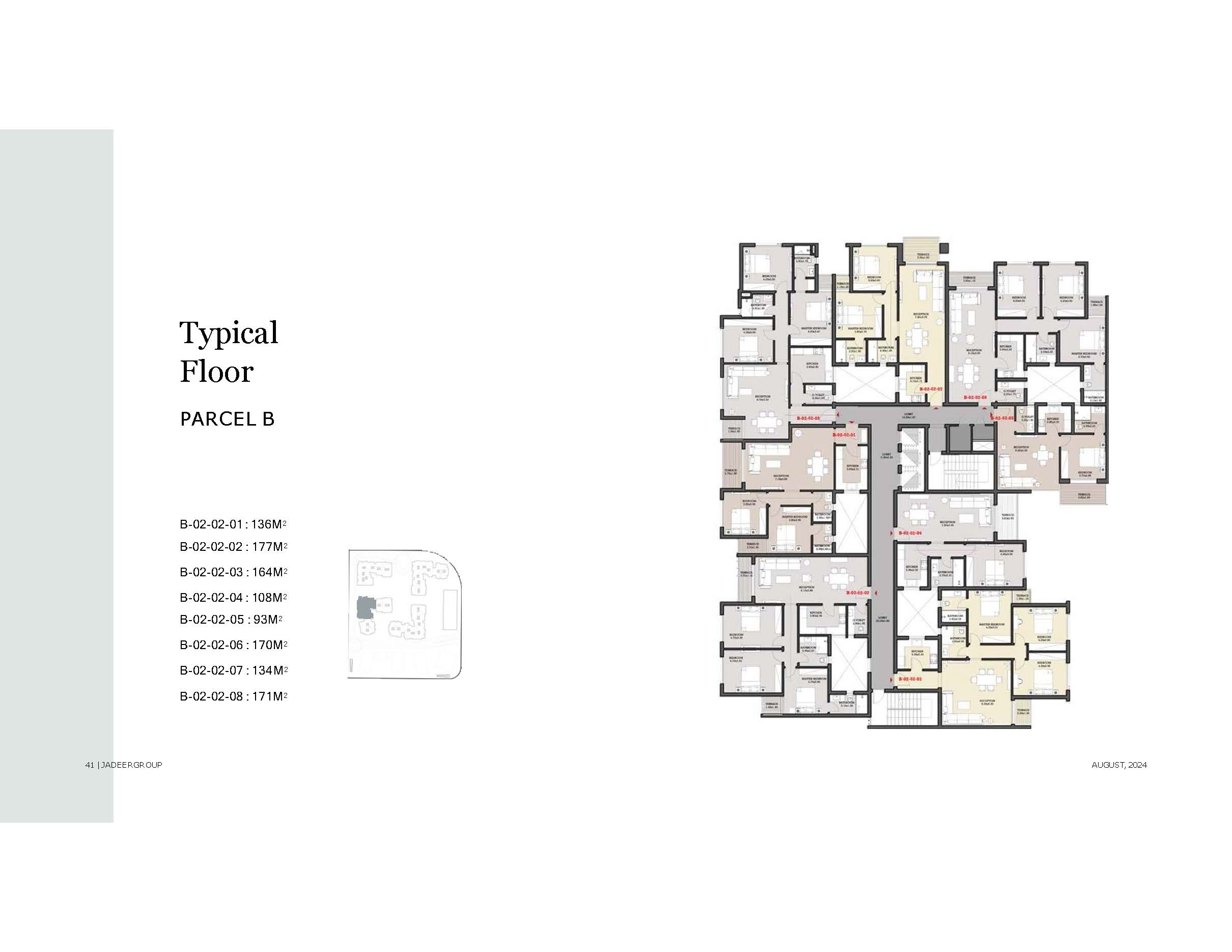 Floor plan for apartment at Garnet