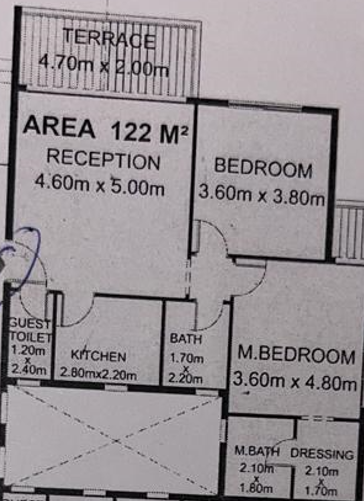 Floor plan for apartment at Il Bosco New Capital