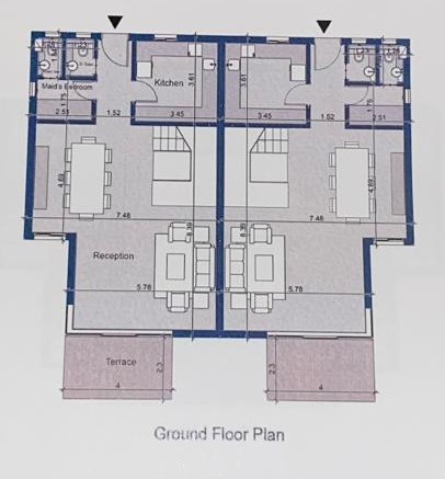 Floor plan for townhouse at Rivers