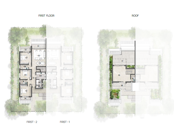 Floor plan for chalet at Silversands