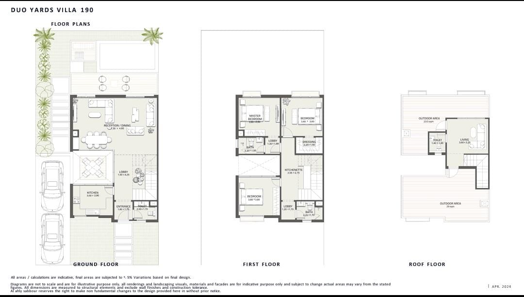 Floor plan for villa at At East