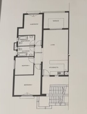 Floor plan for chalet at Evia Mountain View