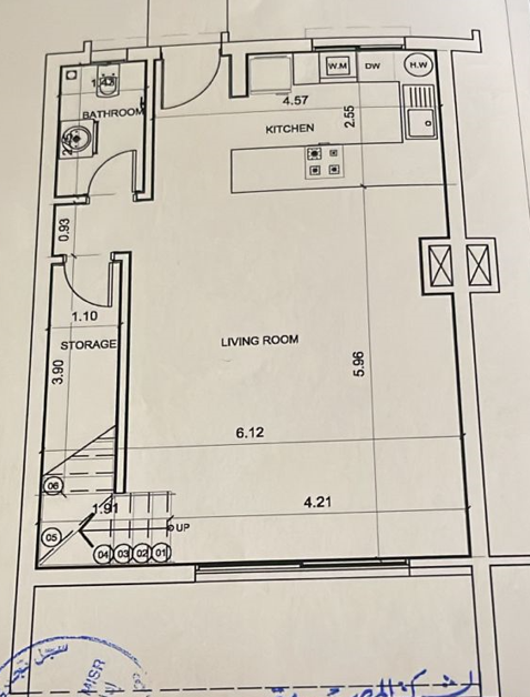 Floor plan for townhouse at Fouka Bay