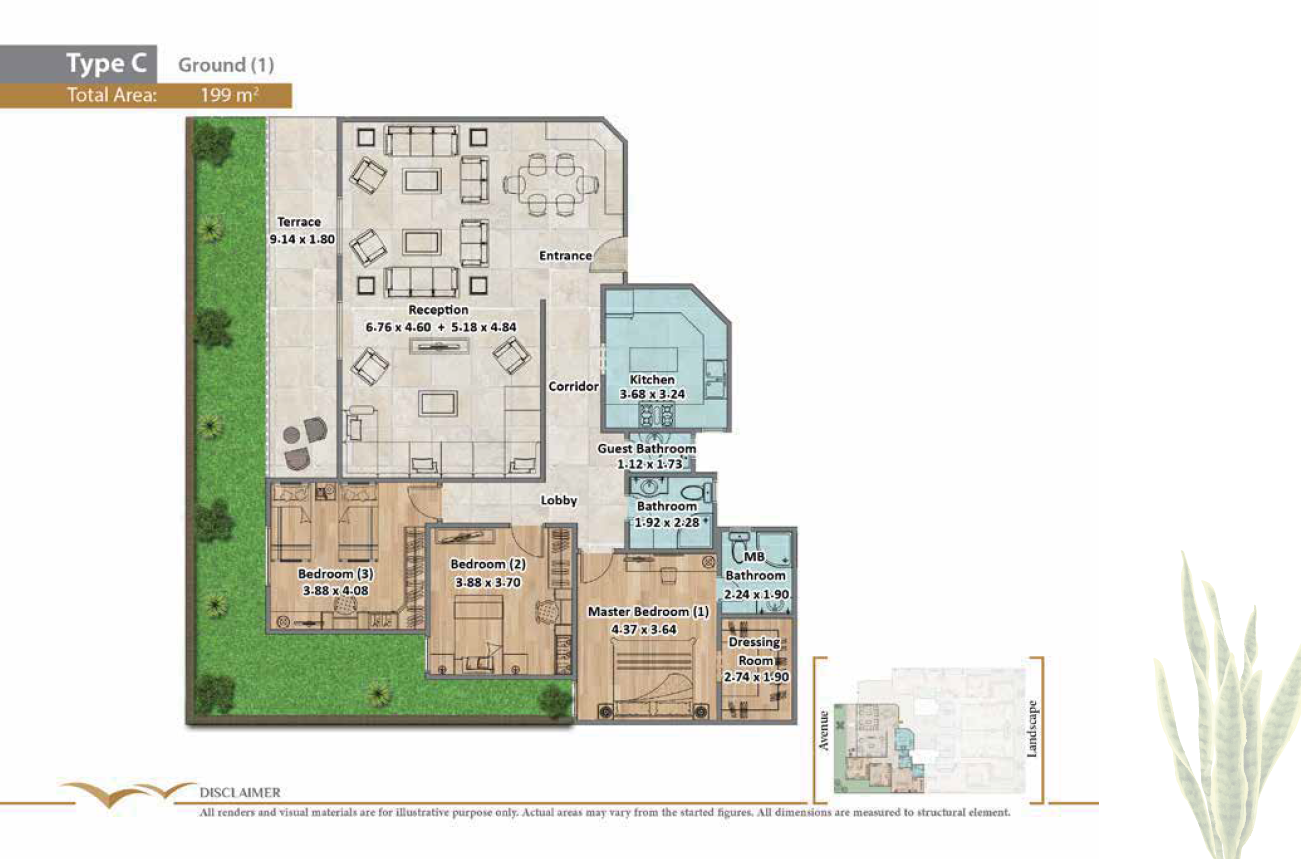 Floor plan for apartment at Rock Eden