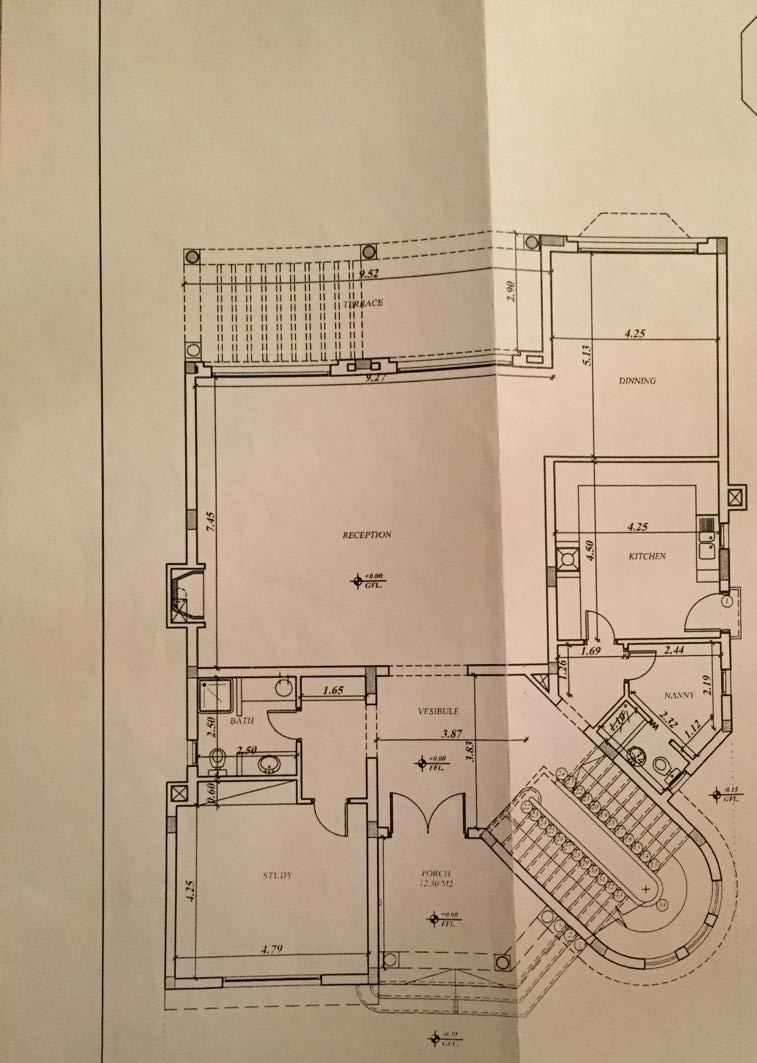 Floor plan for villa at Palm Hills Katameya (PK1)