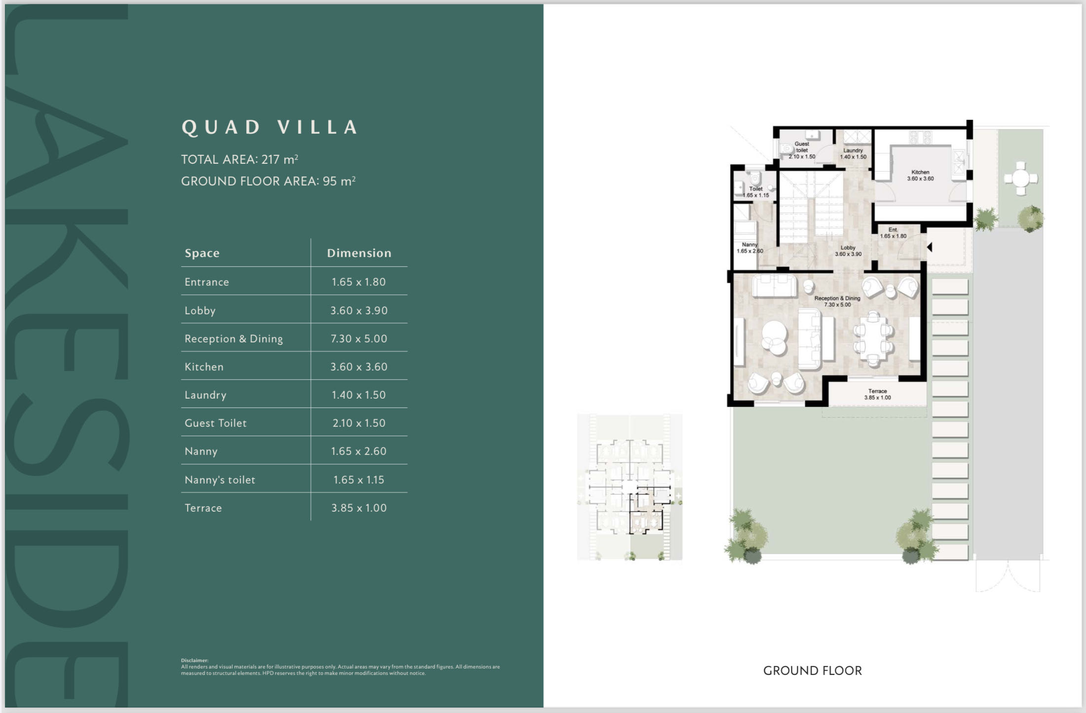 Floor plan for townhouse at Garden Lakes