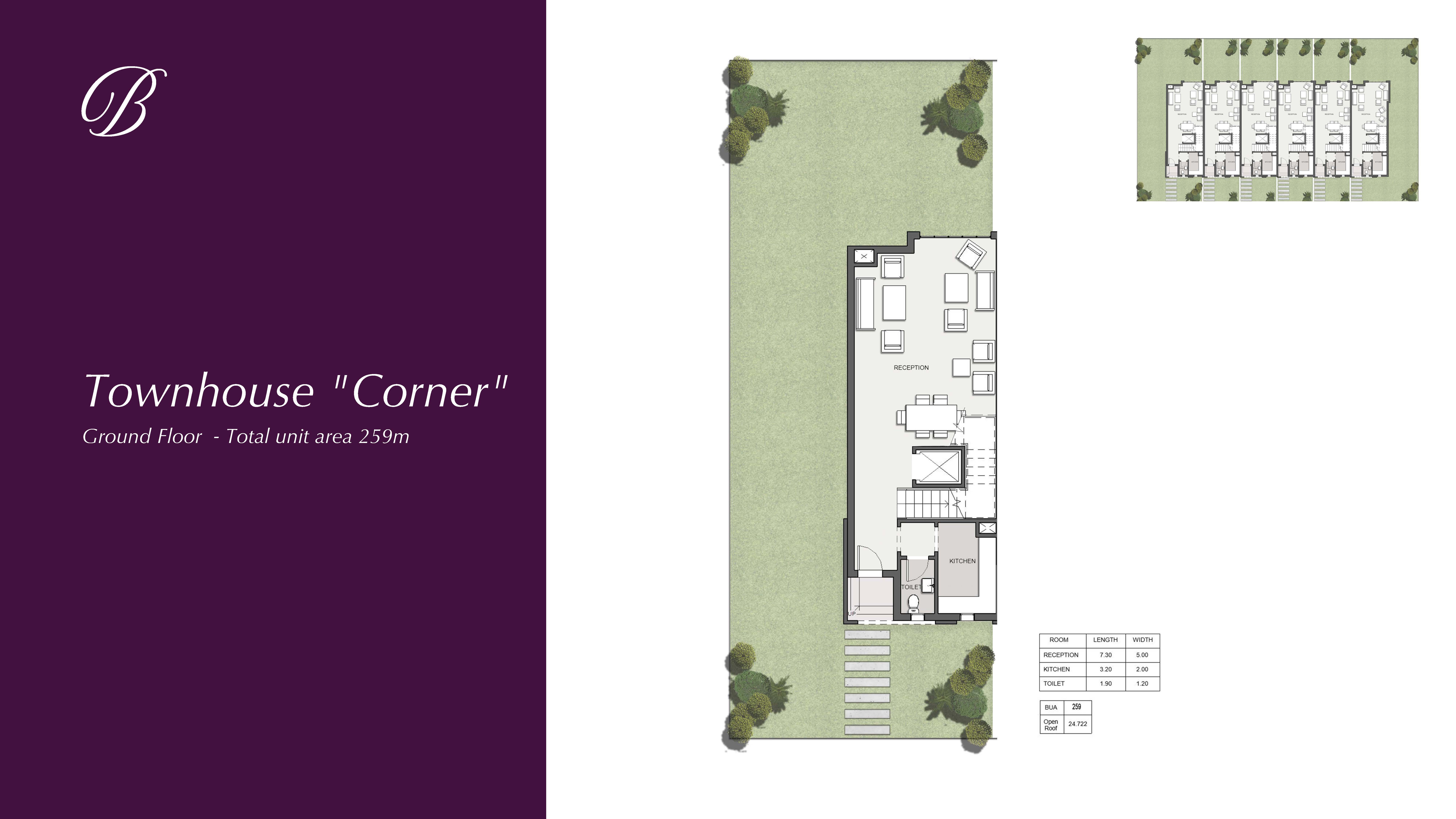 Floor plan for townhouse at The Butterfly