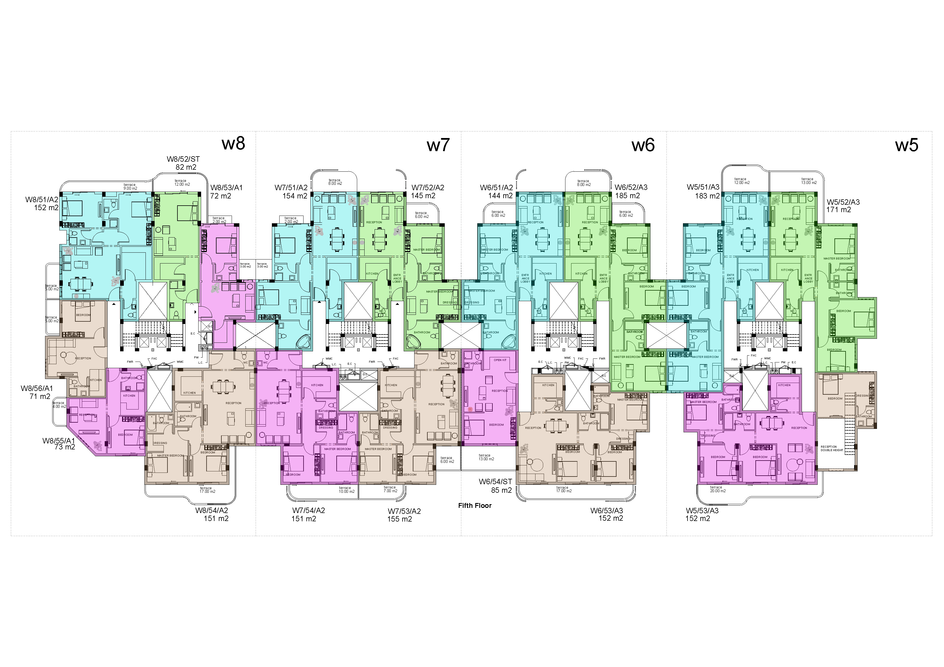 Floor plan for apartment at White Residence