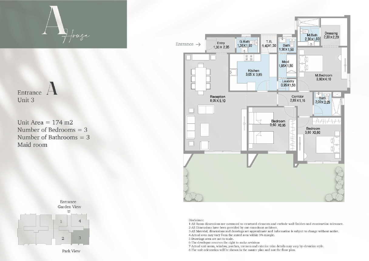 Floor plan for apartment at Terrace