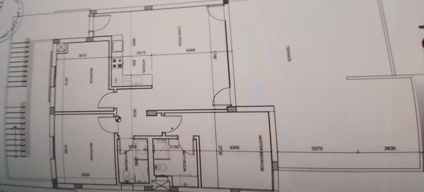 Floor plan for penthouse at Fouka Bay