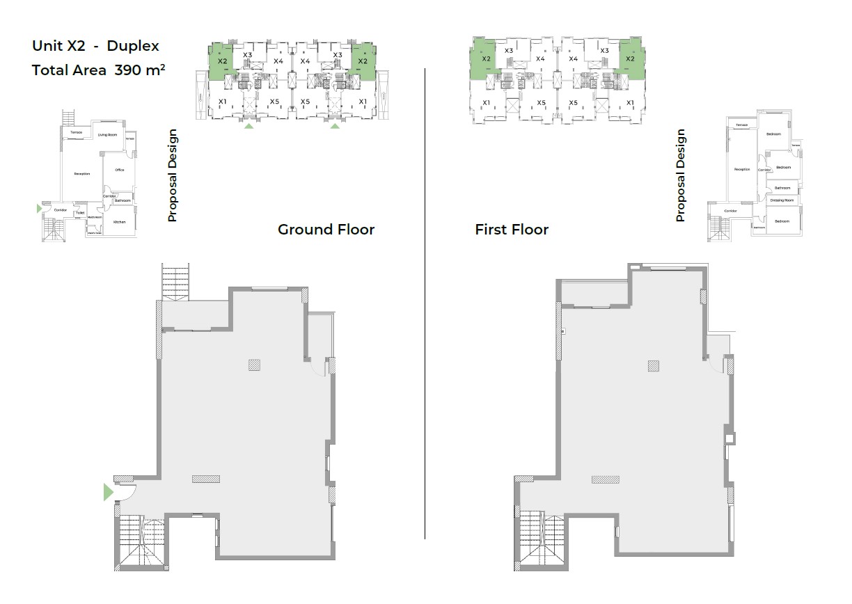 Floor plan for duplex at Capital Heights 1