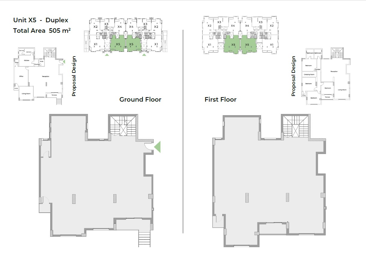 Floor plan for duplex at Capital Heights 1