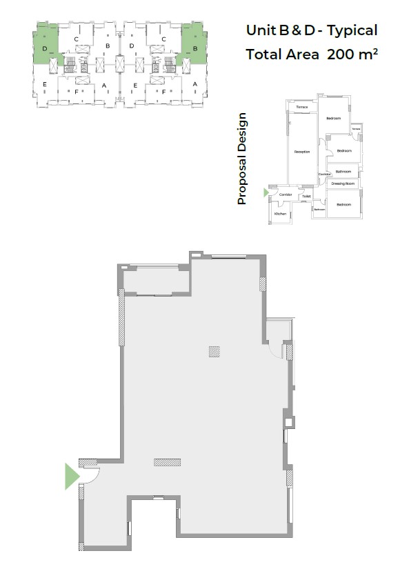Floor plan for apartment at Capital Heights 1
