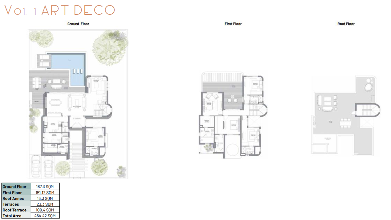 Floor plan for villa at June