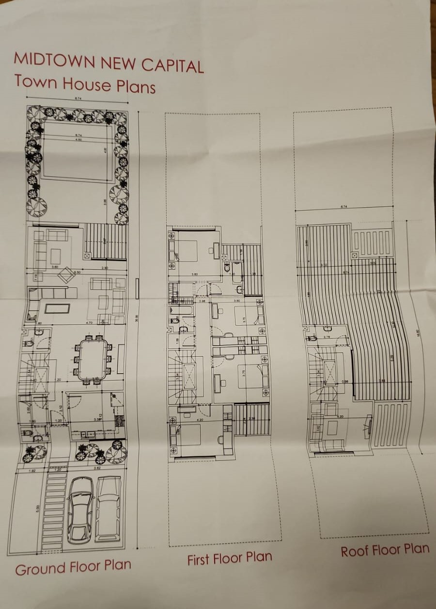 Floor plan for villa at Midtown New Capital Villa