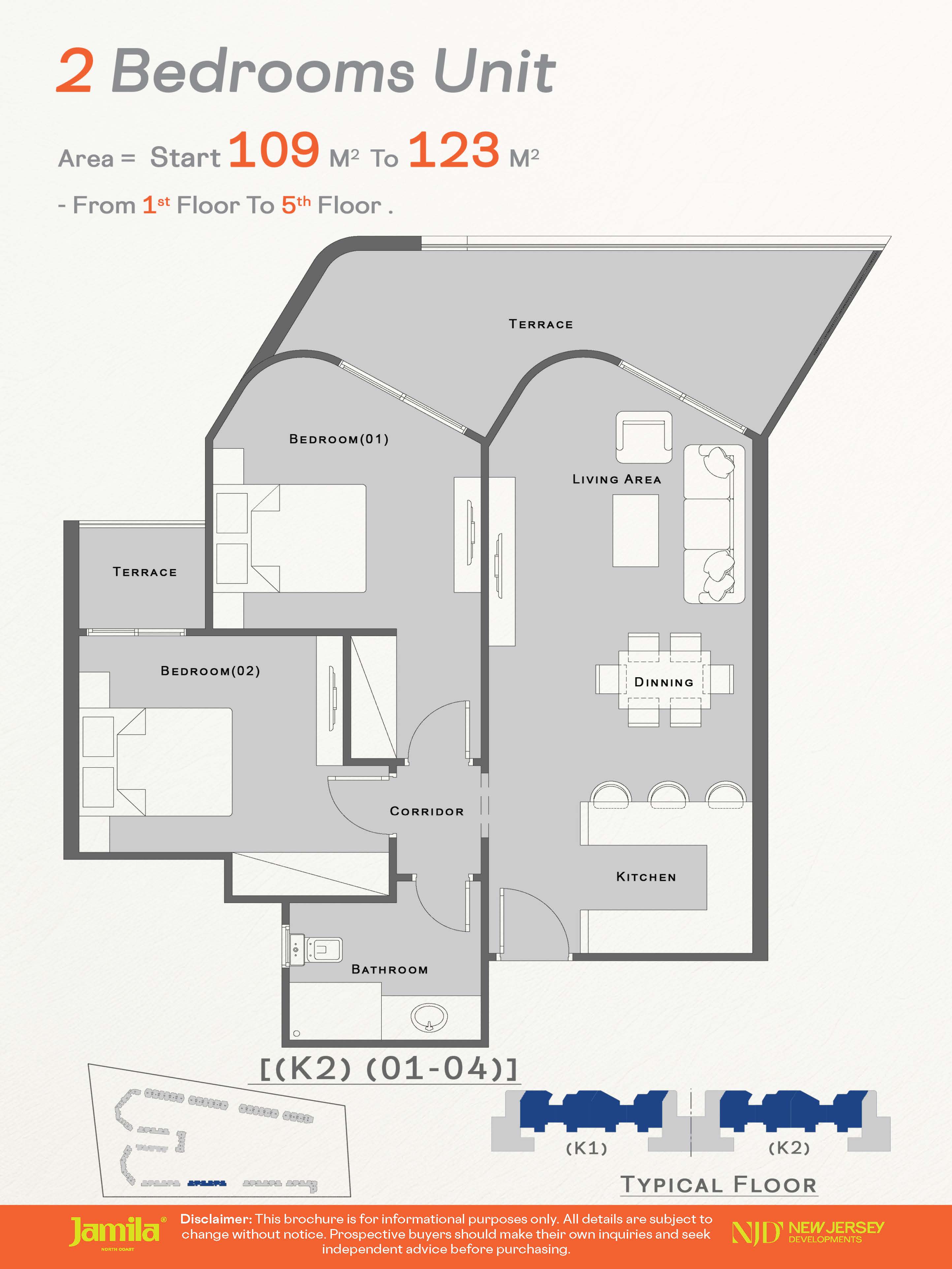 Floor plan for chalet at Jamila