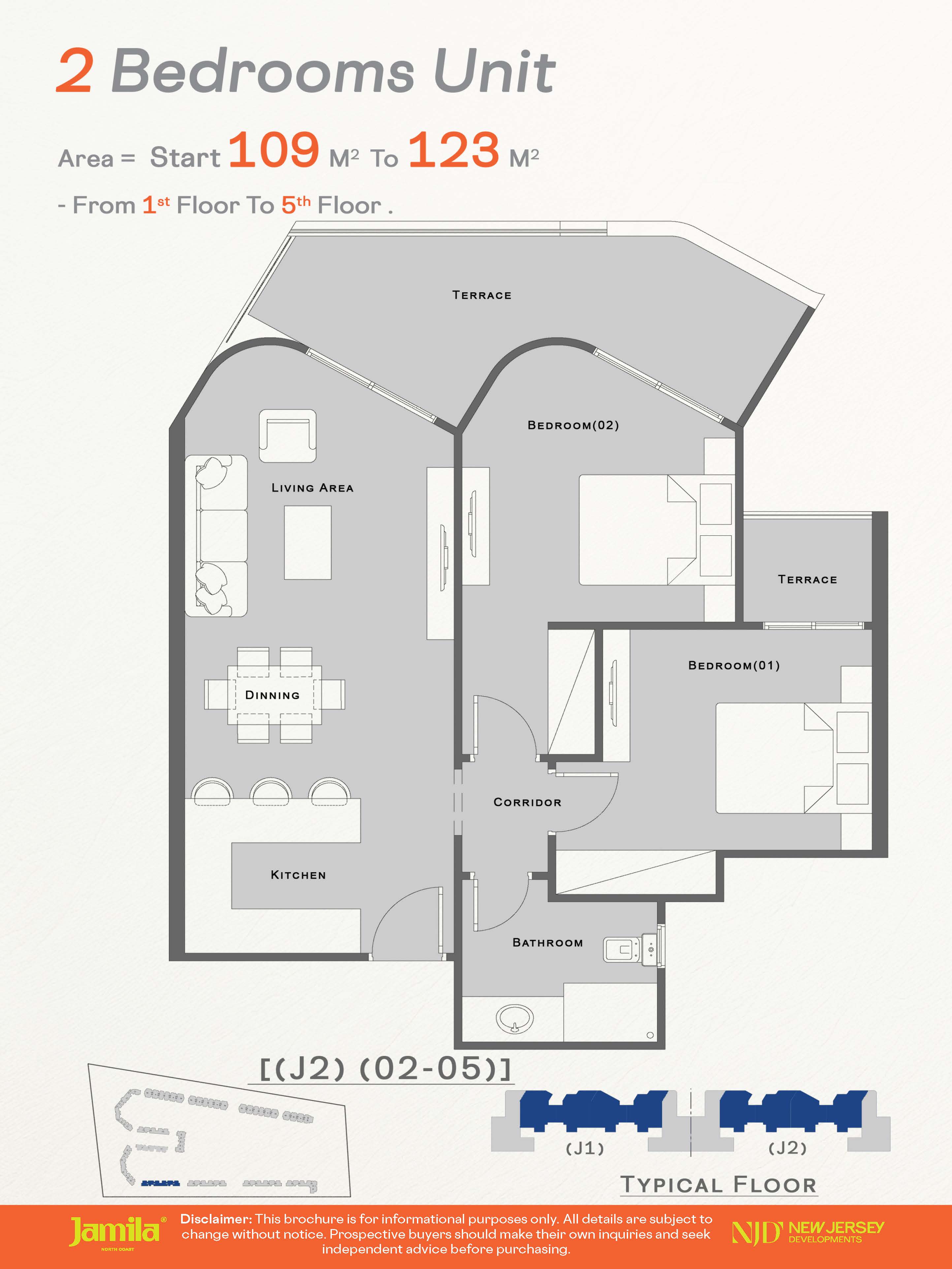 Floor plan for chalet at Jamila