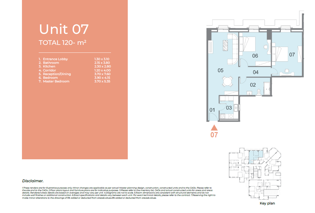 Floor plan for apartment at Il Latini City Edge