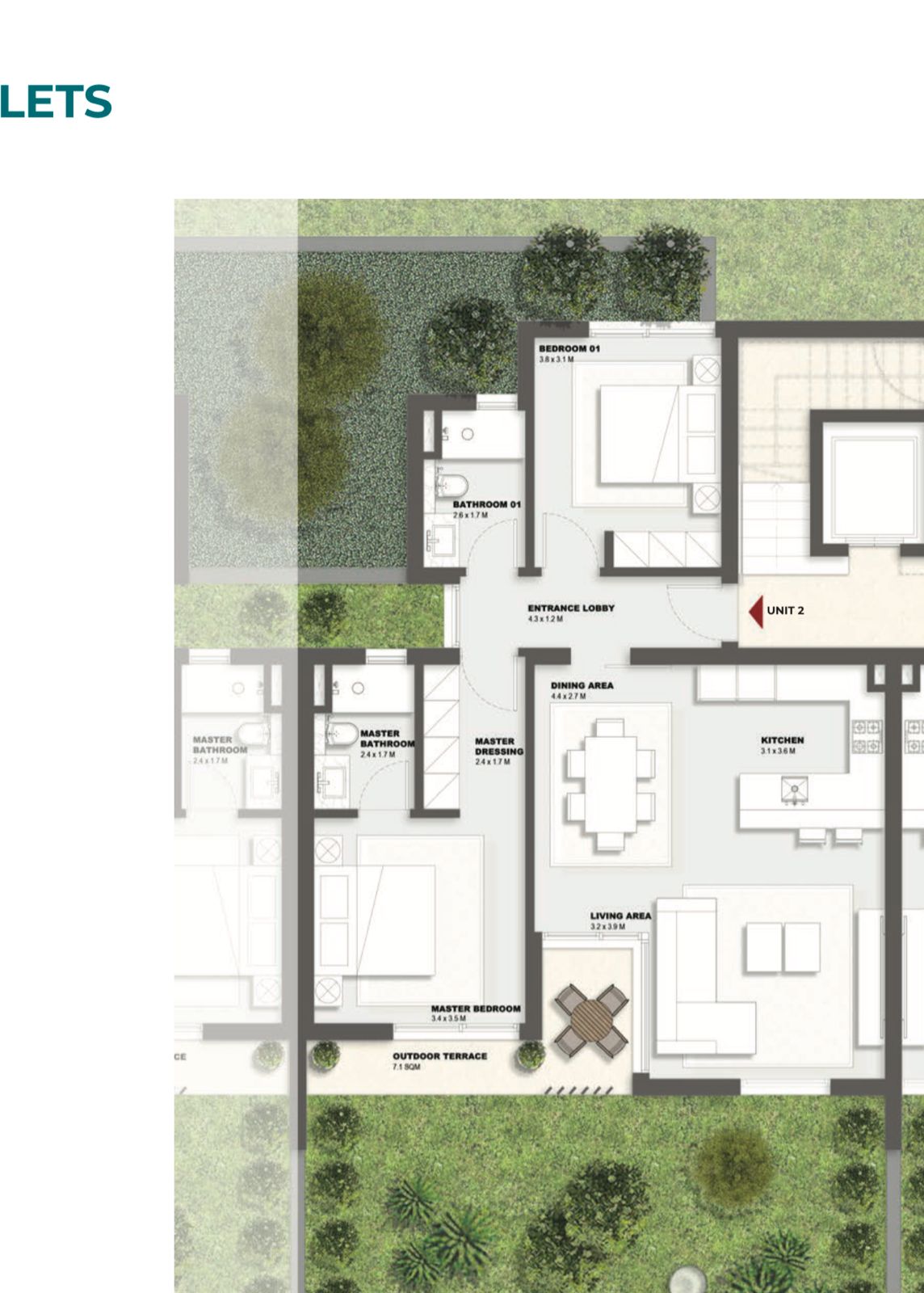 Floor plan for chalet at Solare