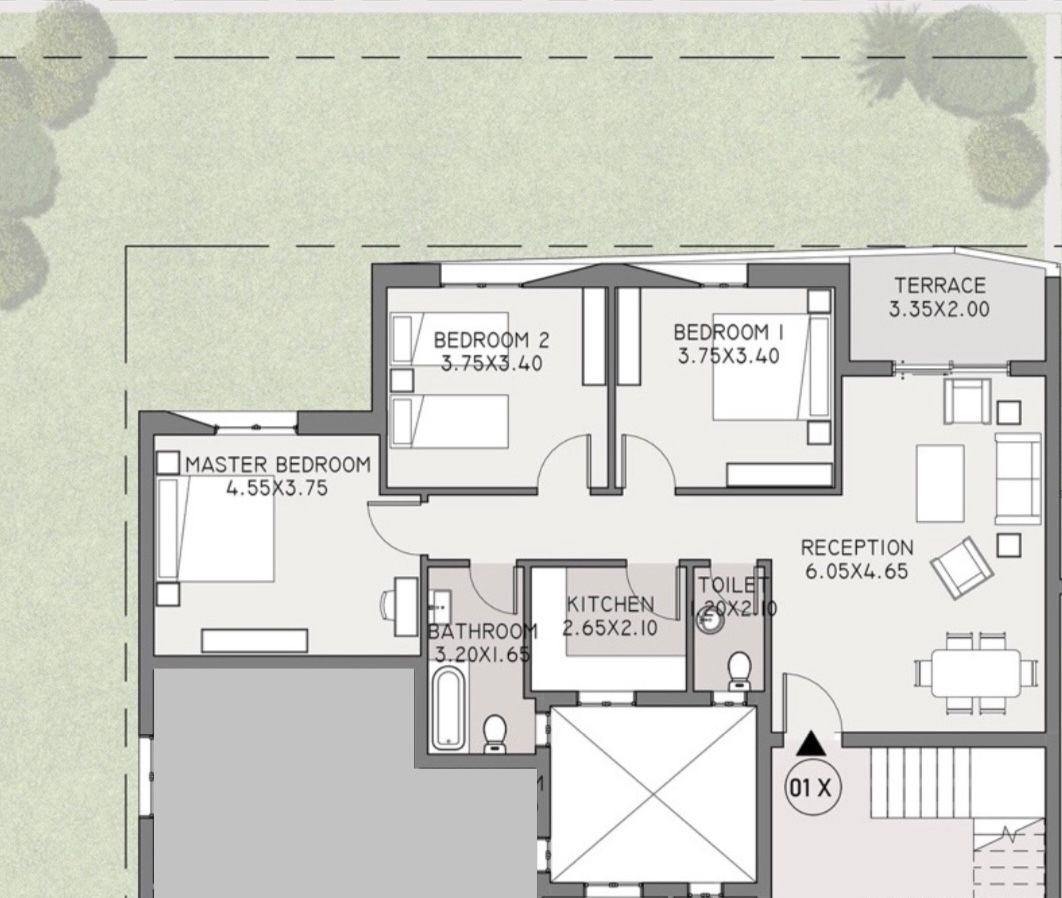 Floor plan for apartment at Taj City