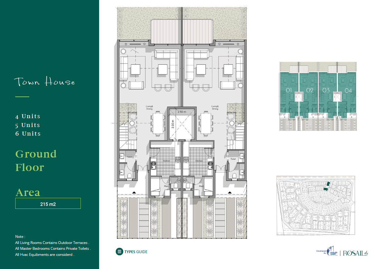 Floor plan for townhouse at Rosail