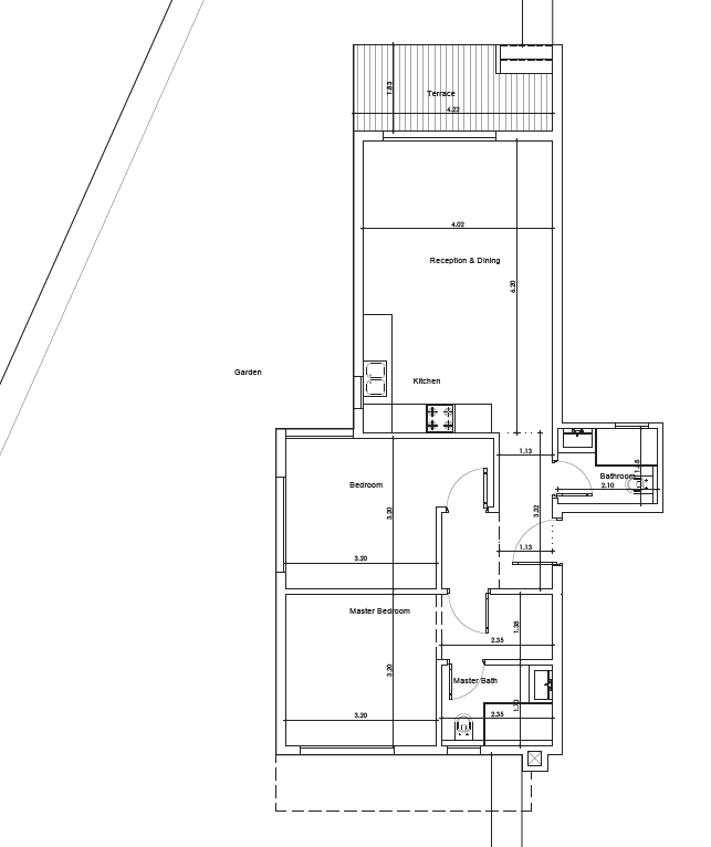 Floor plan for chalet at Cali Coast Ras El Hekma