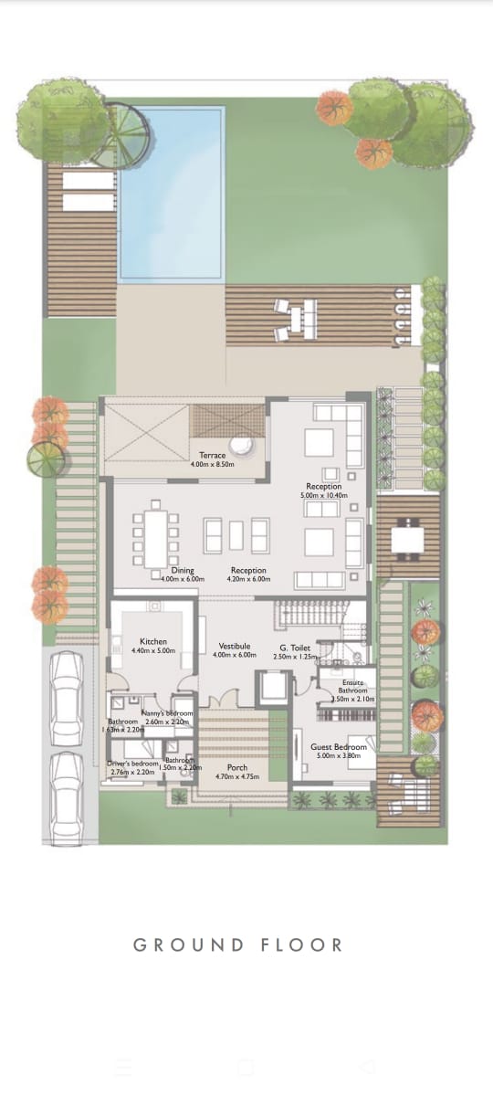 Floor plan for villa at The Crown