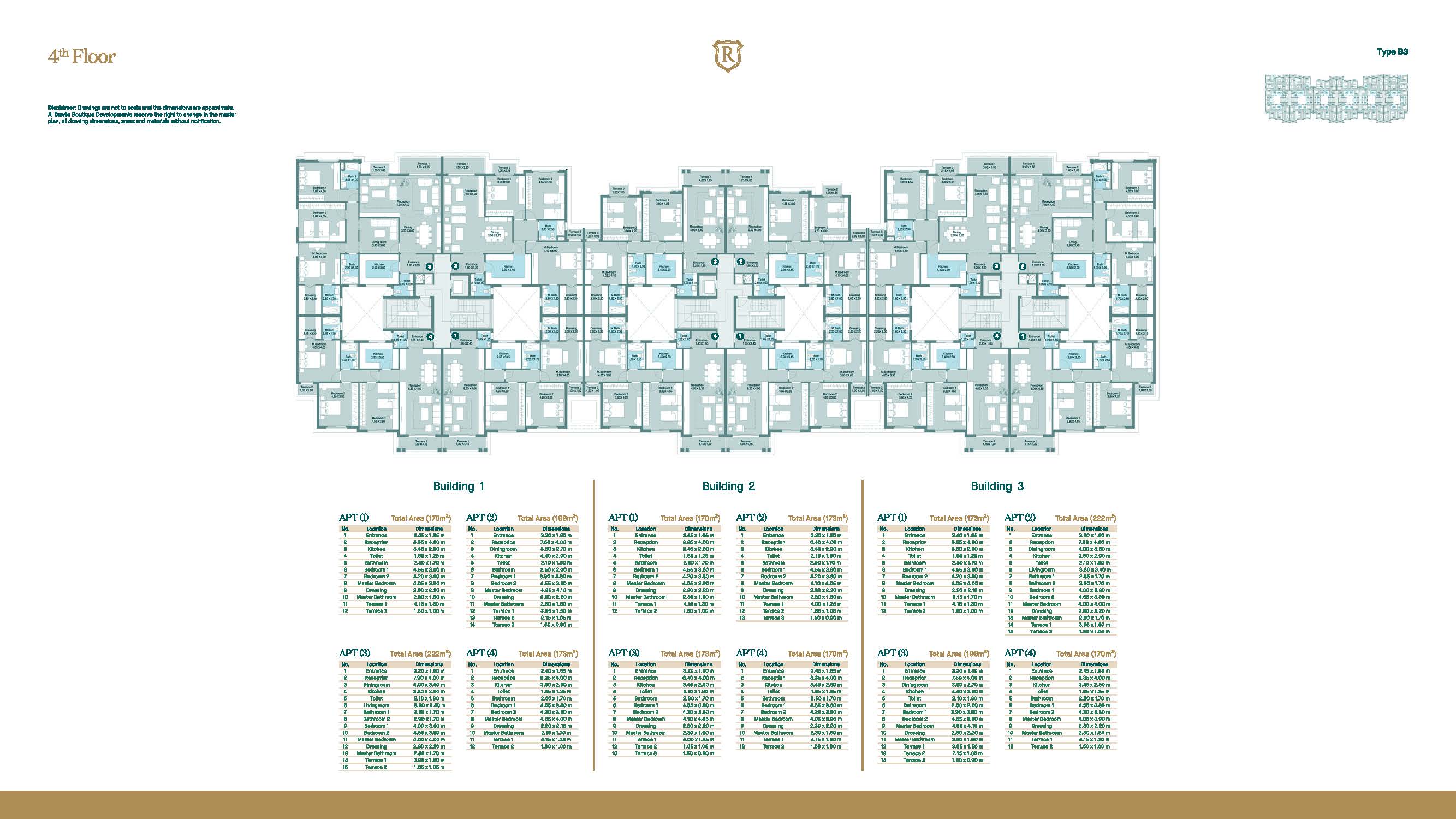 Floor plan for apartment at Regent's Square