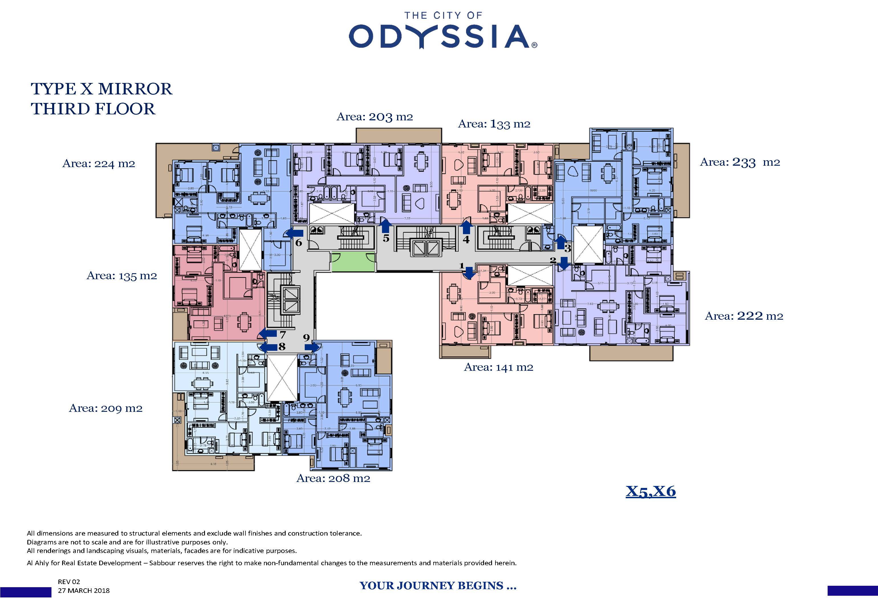 Floor plan for apartment at Alaire