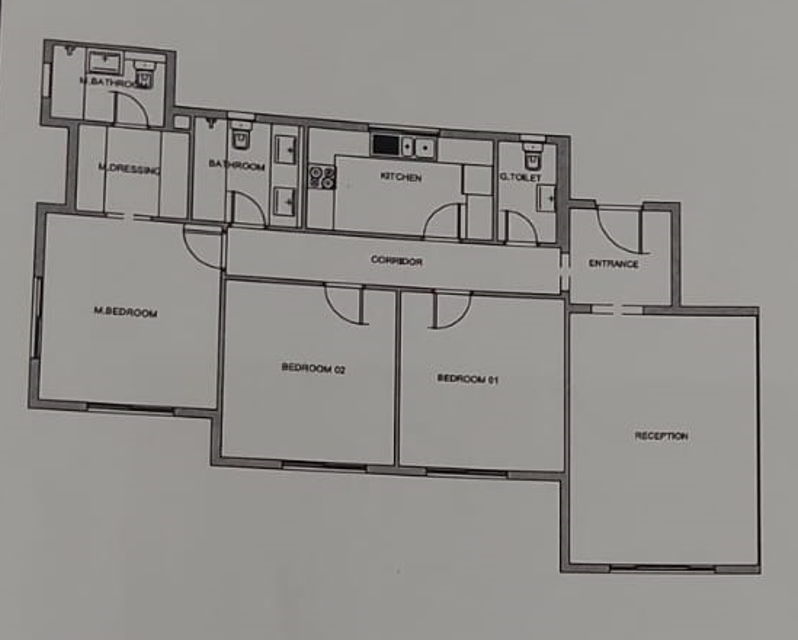 Floor plan for apartment at Mountain View ICity New Cairo