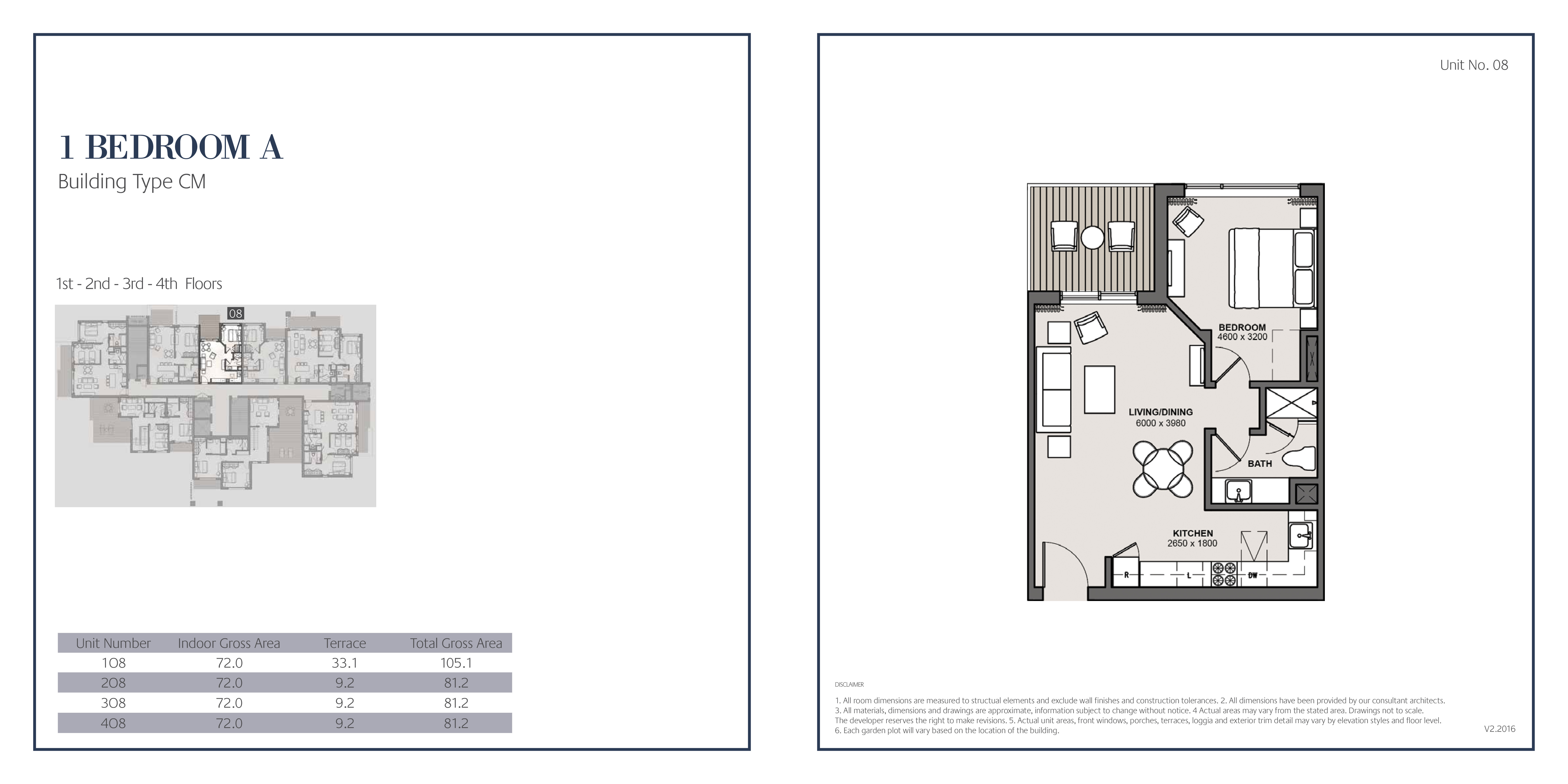 Floor plan for apartment at Marassi