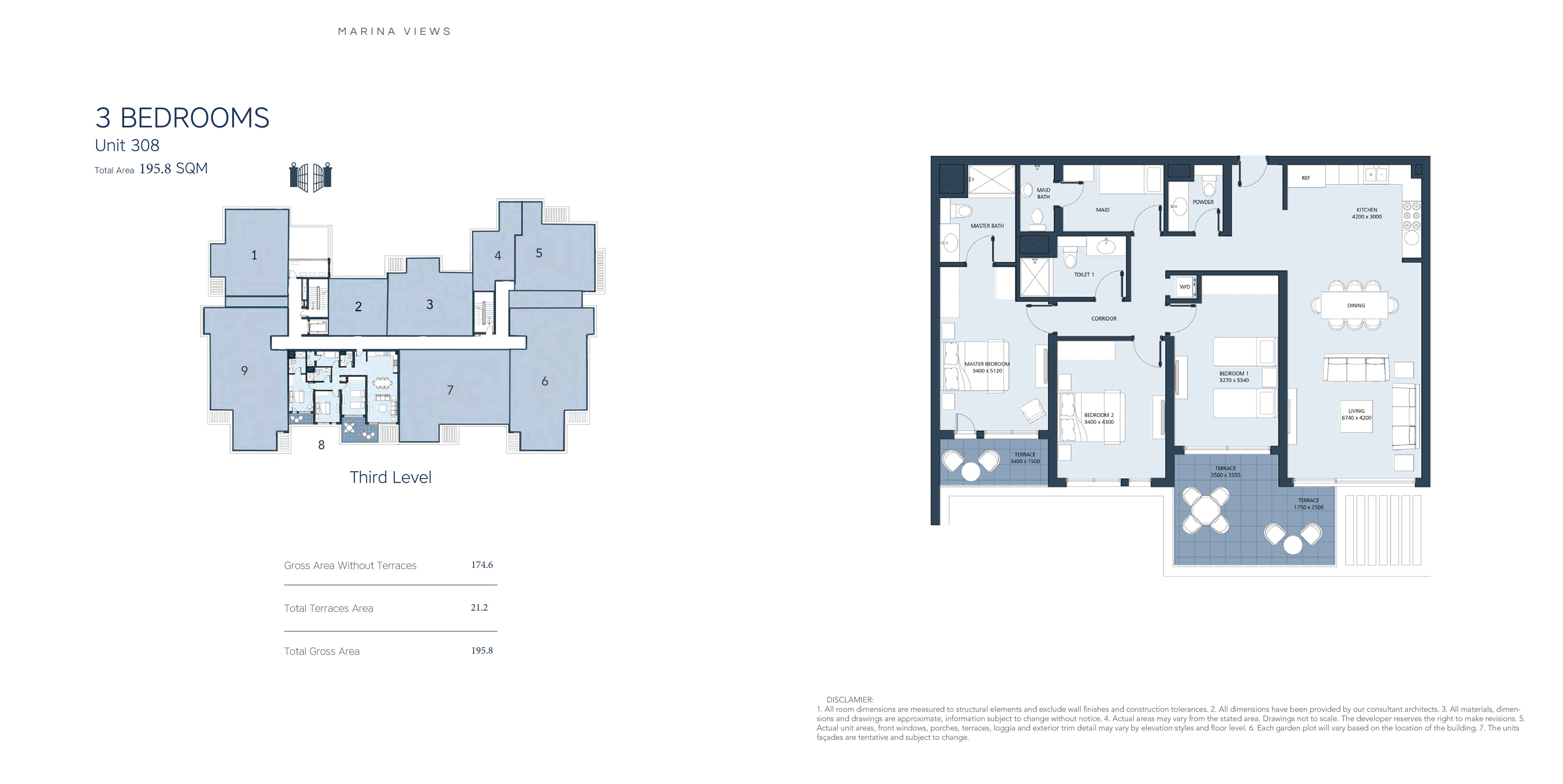 Floor plan for apartment at Marassi