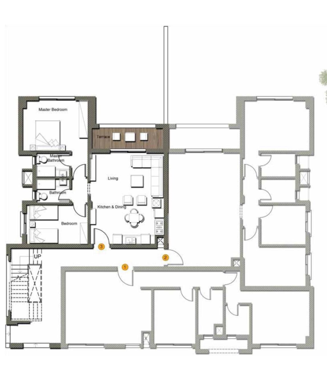 Floor plan for apartment at Gaia