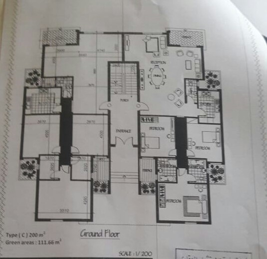 Floor plan for apartment at Stone Residence