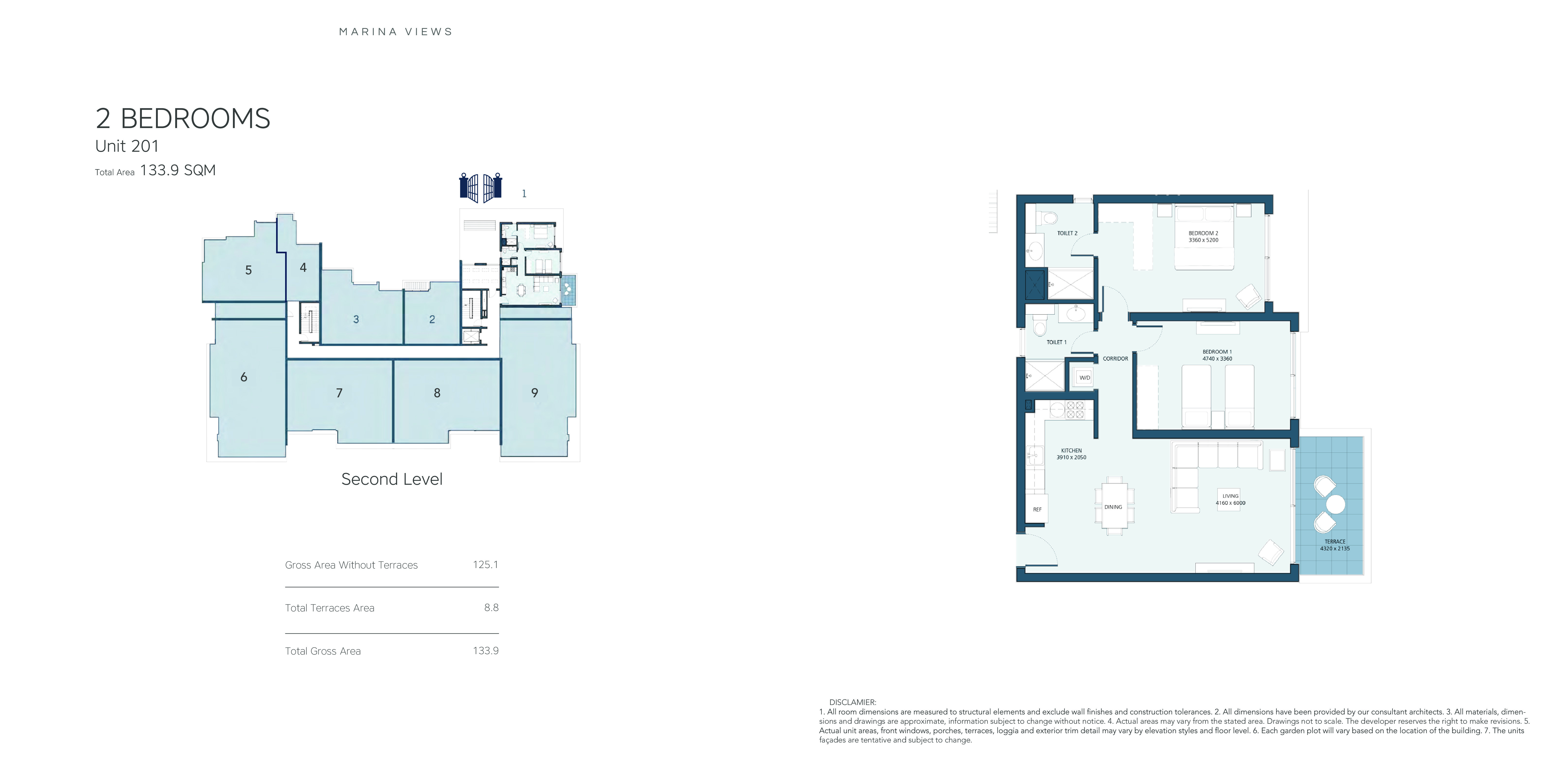 Floor plan for apartment at Marassi