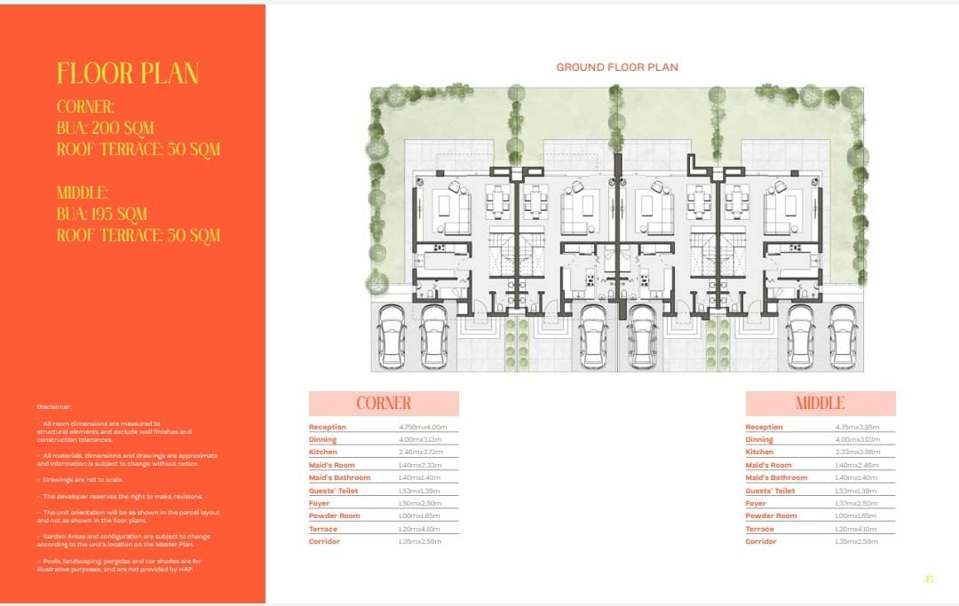 Floor plan for townhouse at The Valleys