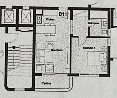 Floor plan for apartment at Palm Hills New Cairo