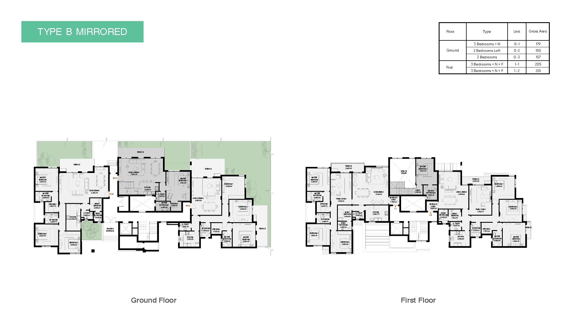 Floor plan for apartment at O West Orascom