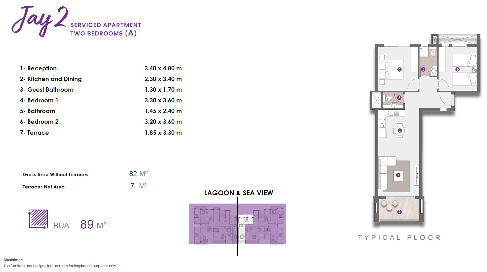 Floor plan for apartment at D.O.S.E