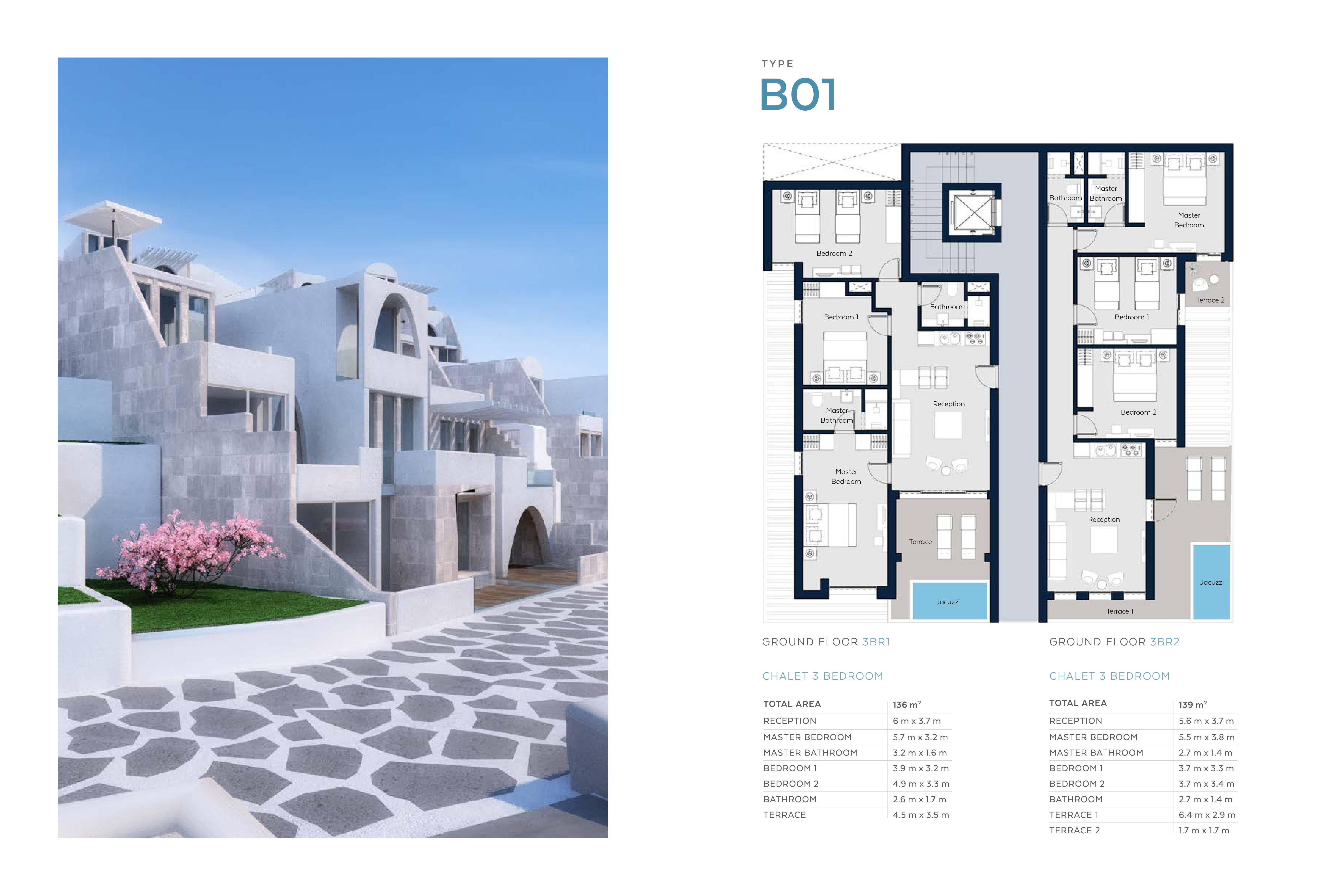 Floor plan for chalet at Il Monte Galala