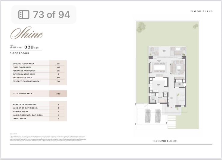 Floor plan for villa at Soul