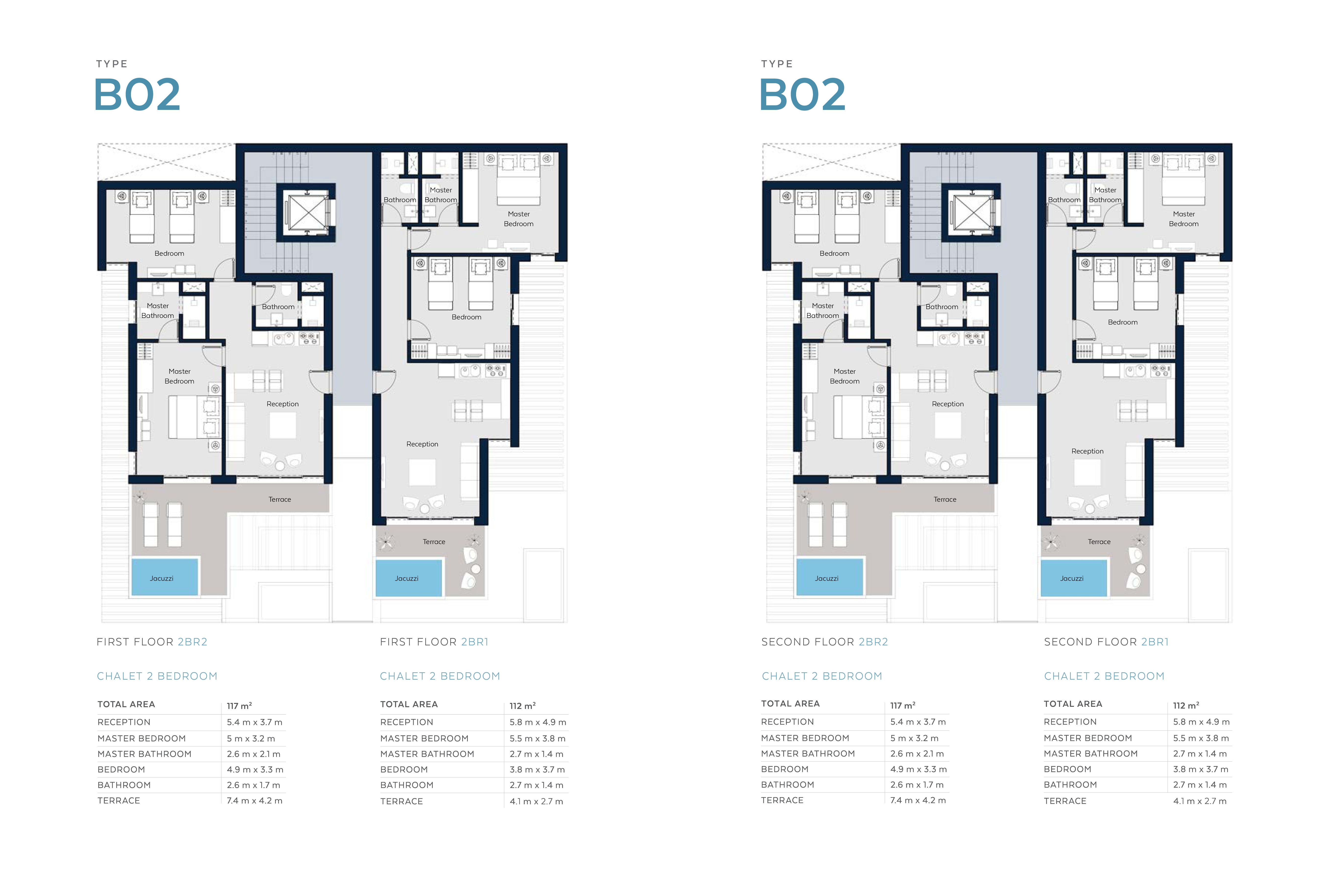 Floor plan for chalet at Il Monte Galala
