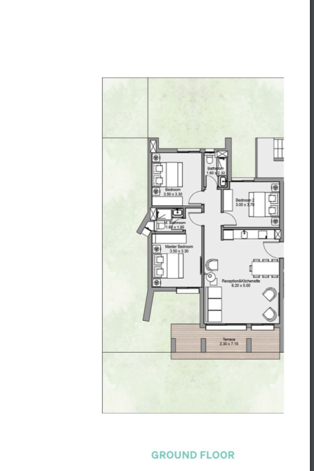 Floor plan for chalet at Oro New capital