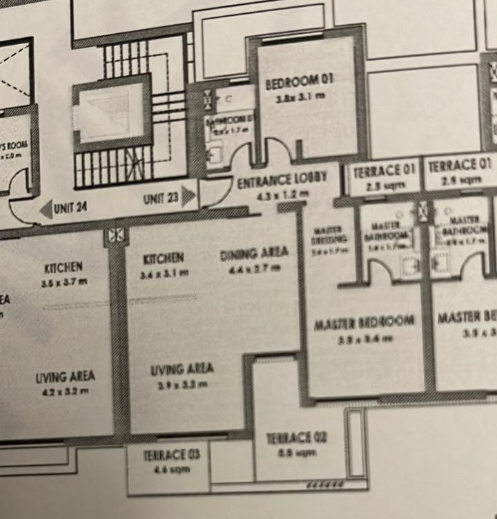 Floor plan for chalet at Solare