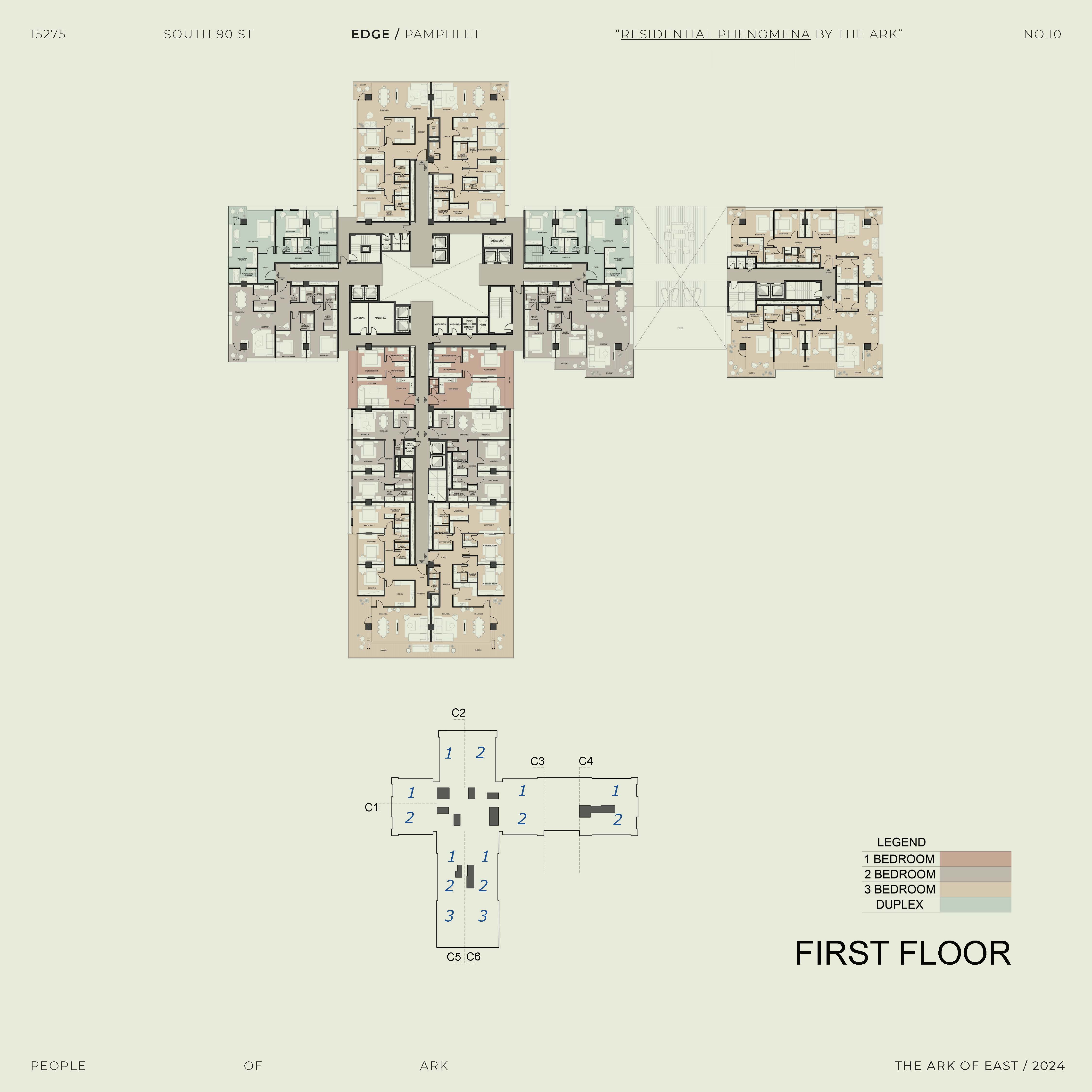 Floor plan for apartment at Edge