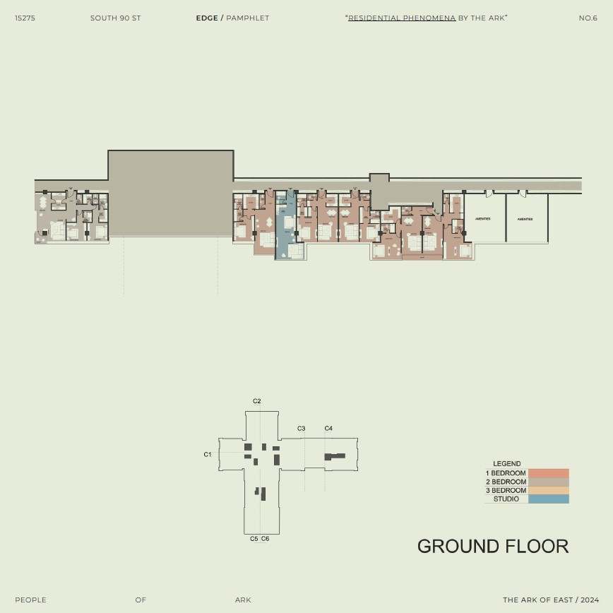 Floor plan for apartment at Edge