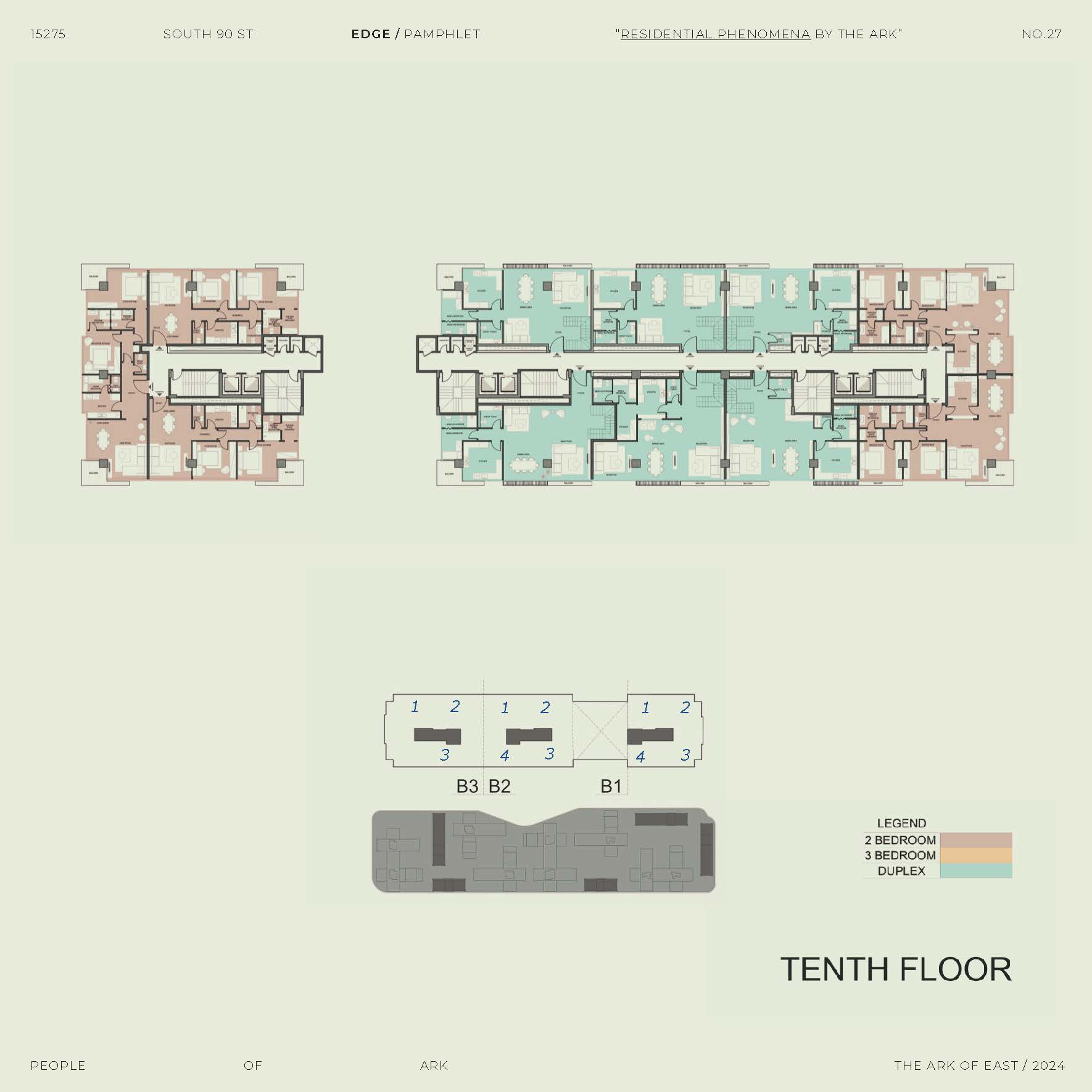 Floor plan for duplex at Edge